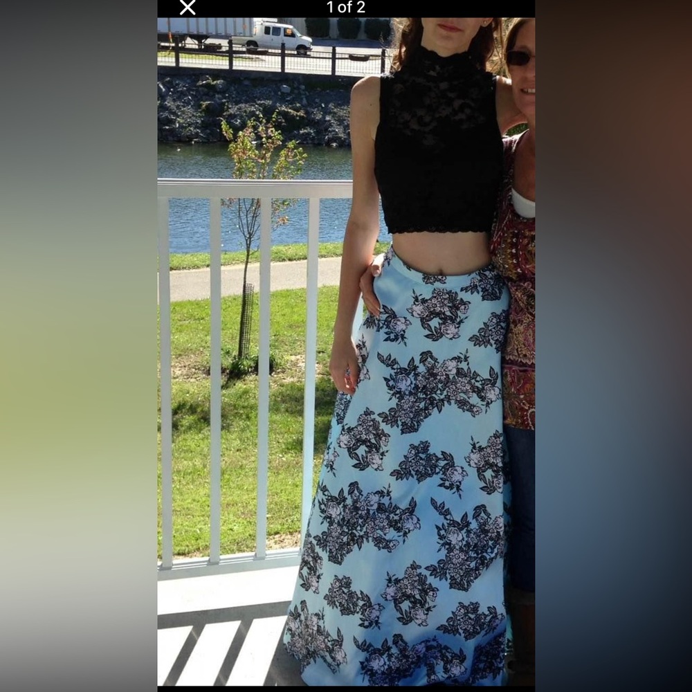 Prom dress 2pc floral